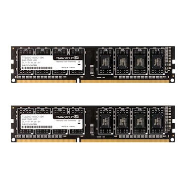 TEAMGROUP Elite DDR3 16GB Kit 2x8GB 1600MHz PC312800 CL11 Unbuffered NonECC 15V UDIMM 240 Pin PC Computer Desktop Memory Module Ram Upgrade  TED316G1600C11DC01