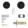 Kwikset 660 Deadbolt Deadbolt Lock Matte Black Round Exterior Keyed Front Entry Door Pick Resistant SmartKey Rekey Security Single Cylinder Dead Bolt
