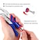 WORKPRO 4Piece Locking Pliers Set with Comfortable Grip 512 7 and 9 Curved Jaw Locking Pliers 612 Long Nose Locking with Storage Bag