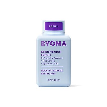 BYOMA Brightening Serum Refill  Barrier Repair Serum  Brightening  Hydrating Face Serum with Hyaluronic Acid Niacinamide  Ceramides  Hyaluronic Acid Serum For Face  101 fl oz Refill