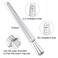 Ring Sizer Measuring Tool NuLink Aluminum Ring Mandrel Dual Measurement Size Metal Rings Sizers Tools Kit Adjuster for Women Men Rings
