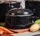 Granite Ware 95 Qt Heavy Gauge Dutch Oven with Lid Speckled Black Enamelware Stainless Steel Suitable for Cooktops Oven to Table Dishwasher Safe