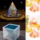 Super Large Pyramid Resin Silicone Mold 6 Inch Big Pyramid Mold Silicone Pyramid Mold for Resin Epoxy Resin Casting Mold for DIY Jewelry Casting Crafts Making