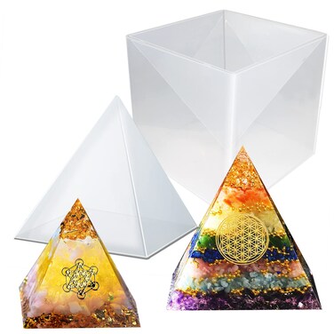 Super Large Pyramid Resin Silicone Mold 6 Inch Big Pyramid Mold Silicone Pyramid Mold for Resin Epoxy Resin Casting Mold for DIY Jewelry Casting Crafts Making