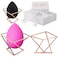 Premire Classe Skincare  Beauty Sponge Holder  Rose Gold Foundation Beauty Blender Holder  Makeup Brush Organizer Rack Case  Vanity Storage  Display Make Up Puff Sponge Drying Stand Pack of 2