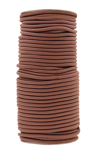 Mandala Crafts Tent Pole Shock Cord 15 Inch Brown 5mm Thick Elastic Cord  22 YDS DIY Round Stretchy Cord Rope  Heavy Duty Kayak Bungee Cord Stretch String