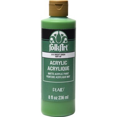 FolkArt Matte Acrylic Craft Paint 8 oz Bright Green