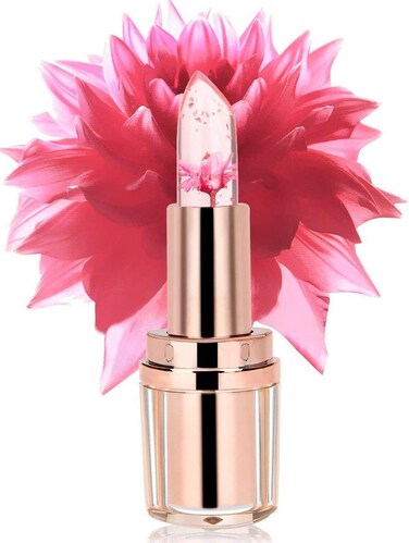 KASI Jelly Flower Lipstick  Color Changing with Temperature Mood Lipstick Moisturizer Lip Gloss Balm  Barbie Pink