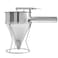 Stainless Steel Pancake Batter Dispenser Funnel Dispenser with Stand Kitchen Must Have Tool for Perfect Pancakes Cupcake Waffle Muffin Mix Cake  Crepe Easy Pour Baking Supplies for Griddle