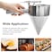 Stainless Steel Pancake Batter Dispenser Funnel Dispenser with Stand Kitchen Must Have Tool for Perfect Pancakes Cupcake Waffle Muffin Mix Cake  Crepe Easy Pour Baking Supplies for Griddle