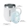 BJPKPK 2 pcs Insulated Coffee Mug 12 oz Stainless Steel Insulated Coffee Tumbler with Lid for Hot Drinks  Cold DrinksWhite
