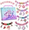 Charm Bracelet Making Kit  UnicornMermaid Girl Toy ideal Crafts for Ages 812 Girls who Inspire Imagination and Create Magic with Art Set and Jewelry Making Kit