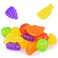 SHENGQIPC Reusable Ice Cubes 60 Pack Plastic Ice Cubes Fruit Shaped Refreezable Ice Cubes BPA Free Muticolor Fruit