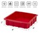 NuWave Silicone Baking Kit with 8x8inch Baking Pan  Reusable Cupcake Liners Red 7pc