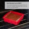 NuWave Silicone Baking Kit with 8x8inch Baking Pan  Reusable Cupcake Liners Red 7pc