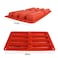 8 Cavity Long Strips Eclair Silicone Cake Pop Mold Cake Pop Maker Silicone Baking Molds Cake Handmade Baking supplies for Chocolate Cracker Bar Stick