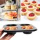 4 Cup Muffin Pan Mold  NonStick Cupcake Baking TrayTin  Carbon Steel Cake Mould For home cafe bar and restaurant Black