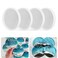 RESINWORLD 4 Pack 4 inches Thick Round Coaster Molds Coaster Silicone Molds for Resin Casting Geode Agate Silicone Coaster Epoxy Casting Mold