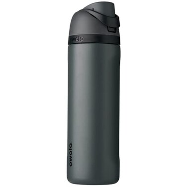 Owala FreeSip Insulated Stainless Steel Water Bottle with Straw for Sports and Travel BPAFree 24oz Grayt