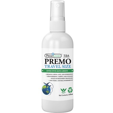 Travel Bed Bug  Mite Killer Spray by Premo Guard 3 oz  Child  Pet Safe  Fast Acting  Stain  Odor Free  Best Protection  Carryon Bag Approved