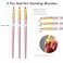 FULINJOY 3 Pcs Rose Gold Round Nail Art Brush Set Nail Painting Brush Manicure Tool UV Gel 3D Nail Brush Pens7mm8mm9mm