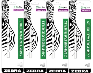 Zebra ZGrip Plus Mechanical Pencil Eraser Refills 16Count
