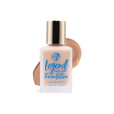 W7 Legend Foundation  Creamy Liquid Foundation for Poreless SemiMatte Medium Coverage  28ml Toffee