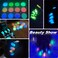 MEILINDS Glow in The Dark Powder 24 Jars Luminous Pigment Powder Night Fluorescence Glitter 12 Colors Luminous Epoxy Resin Acrylic Pigment Dust for Nail Art Makeup Painting DIY Crafts