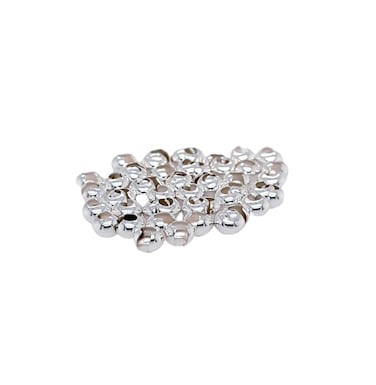 50pcs 925 Sterling Silver Open Crimp Bead Covers 25MM by CRAFT WIRE
