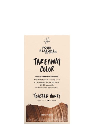 Four Reasons Original Takeaway Color  Toasted Honey  774 Light Copper Brown  DemiPermanent Hair Color  AmmoniaFree and FragranceFree Hair Dye  100 Vegan  Cruelty Free
