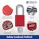 Brady Safety Lockout Padlock Sets  12 Pack  Red  Keyed Different Safety Lockout Padlocks  2 Keys Per Lock  SDALRED38STKD12