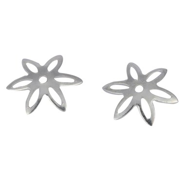 20pcs Adabele Authentic 925 Sterling Silver 10mm 039 inch Star Flower Floral Bead Cap End Cap Hypoallergenic Nickel Free for Jewelry Making SS1211