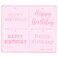 Lacupella Wish Greeting Baking Stencil with Script Serif Collegiate Typewriter Fonts for Cake Large Cookie Party Events Celebration Drawing Journal Happy Birthday
