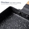 LISOS Tamagoyaki Pan Square Japanese Omelette PanNonstick Egg Roll PanRectangle Frying Pan Wood Handlewith Silicone Brush  Solid Wood SpetulaBlack