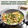GreenPan Lima Ceramic Hard Anodized 12 Frying Pan Skillet with Lid PFASPFOAFree Nontoxic Pots and Pans Oven  Broiler Safe Stainless Steel Handle Cookware for Eggs  Omelet Gray