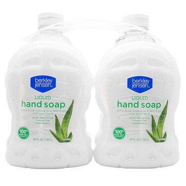 Berkley Jensen Liquid Hand Soap with Aloe Vera  Silk Proteind for Soft Skin