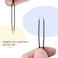 FIVETAS Stainless Steel Tweezers for EyebrowsFlat Tweezer with Case for WomenManGreat Precision on BrowFacial Hair and Ingrown Hair RemovalBlack