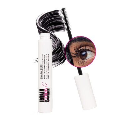 UOMA Mascara Black by Sharon C Badder Boom Extreme Mascara Black Volume and Length Vegan Mascara  Argan Oil for Lash Volume Gentle Hypoallergenic Mascara for Sensitive Eyes Lengthening Mascara