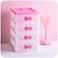 Lovely Fourtier Desk Receiving Drawers Cosmetic Case Storage Cabinet Box Room Desktop Organizer Makeup Organizer