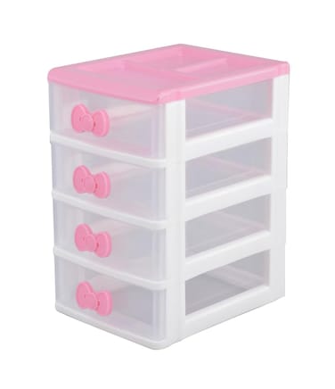Lovely Fourtier Desk Receiving Drawers Cosmetic Case Storage Cabinet Box Room Desktop Organizer Makeup Organizer