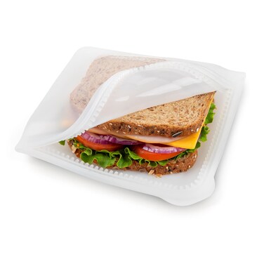 ProKeeper DualZipper 100 Silicone Sandwich Bag Clear