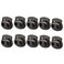 Healifty 20pcs Plastic Cord Lock Cord Stoppers for Drawstrings Backpacking Pants Black