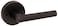 Kwikset 730MILRDT11P Milan Lever with Round Rose Privacy Door Lock with 6AL Latch and RCS Strike Venetian Bronze Finish