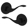 Kwikset Balboa Interior Passage Door Handle Lever For Closet and Hallway Doors Reversible NonLocking Handle Lever Matte Black