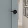 Kwikset Balboa Interior Passage Door Handle Lever For Closet and Hallway Doors Reversible NonLocking Handle Lever Matte Black