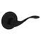 Kwikset Balboa Interior Passage Door Handle Lever For Closet and Hallway Doors Reversible NonLocking Handle Lever Matte Black