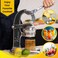 Artisan Crafted Cast Aluminum Professional Grade Manual Hand Press Juicer For Fresh Squeezed Orange Lemon Lime Grapefruit and Citrus Fresh Morning Drinks or Cooking by Verve CULTUREBlack