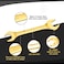 DURATECH SuperThin Open End Wrench Set Metric 8Piece 55mm to 27 mm Titanium Plating Slim Spanner Set with Rolling Pouch