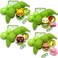 Pea Pod Babies Bundle Set of 4  Collectible Mystery Surprise Toys with Mini Baby Clothing  Accessories  Small Doll  Easter Basket Gift