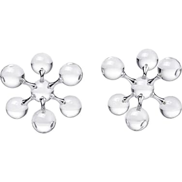 Elk Home Jumble Jacks Bookends in Clear and Chrome 5x5x5